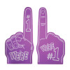 Purple Sublimated Foam Hands